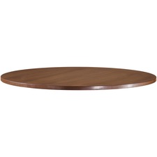 Conference Tabletop, Box 1/2, Round, 48", Walnut