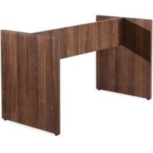 2-Leg Table Base, Walnut