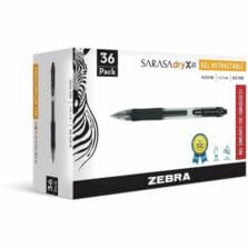 Gel Pens, Retractable, Value Pack, .7mm, 36/PK, Black Ink