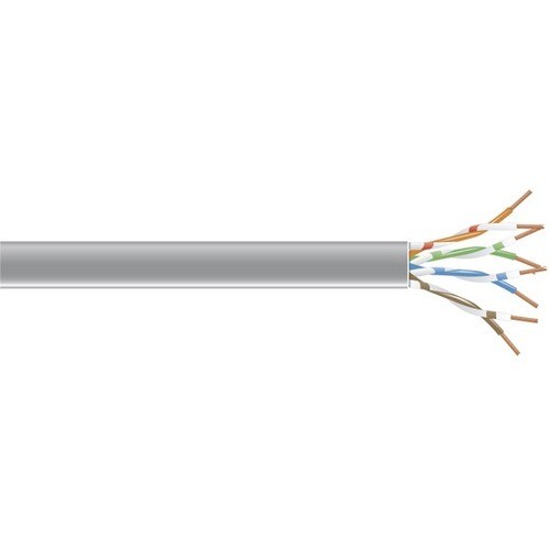 1000 ft Category 6 Network Cable for Network Device - First End: Bare Wire - Second End: Bare Wire - CMP, Plenum - 23 AWG - Gray - 1 Each - TAA Compliant