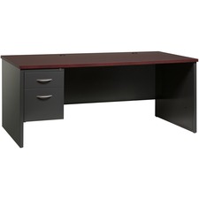 Left Pedestal Desk, 36"x72", CH/MH