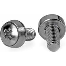 Mounting Screw - 0.47" - Stainless Steel - Silver - 100 / Pack - TAA Compliant