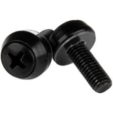 Mounting Screw - 0.47" - Steel - Black - 100 / Pack - TAA Compliant