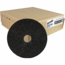 Floor Pads, f/Heavy-duty Stripping, 16", 5/CT, Black