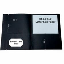 Portfolio, 2-Pocket, 25/BX, Black