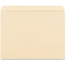 File Folders, Straight Cut, 14pt, Ltr, 50/BX, Manila