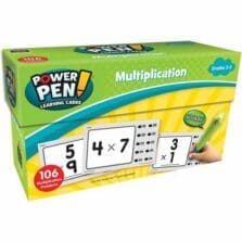 Cards, Multiplication, 5-1/4"Wx2-1/4"Lx8-3/5"H, MI