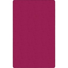 Rug, Rectangle, Solid Color, 6'x9', Cranberry