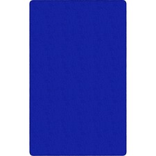 Rug, Rectangle, Solid Color, 6'x9', Royal Blue