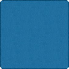 Solid Traditional Rug, Square, 12'x12', Blue