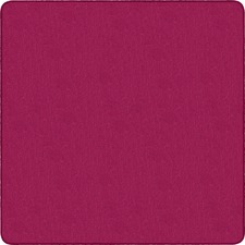 Solid Traditional Rug, Square, 12'x12', Cranberry