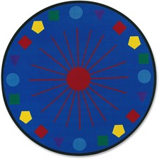 Shapes Galore Rug, 6' Diameter, Multi