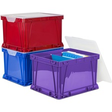 Storage Cubes, Plastic, 14-1/4"x17-14"x10-1/2", 3/ST, AST
