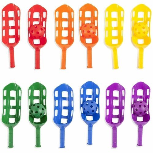 Scoop Ball Set, Plastic, Assorted Colors, 2 Scoops,1 Ball/set, 6/set