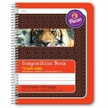 Composition Book, Spiral Bound, 9-3/4"x7-1/2", 100 Sheets, WE