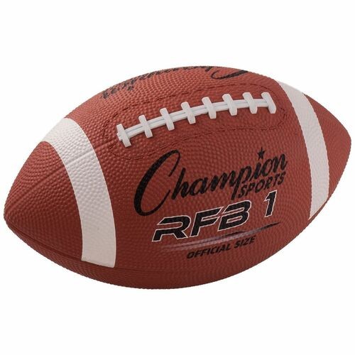 RUBBER SPORTS BALL, FOOTBALL, OFFICIAL NFL, NO. 9 SIZE, BROWN
