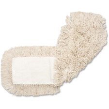 Dust Mop Refill, Cotton, Launderable, 48"x5", Natural