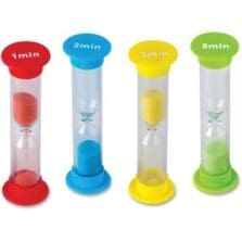 Small Sand Timers Combo Pack, 4/PK, Multi