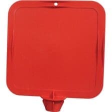 Sign, Lock-In, 10"Wx2-1/2"Dx14"H, Red