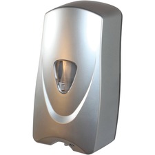 Soap Dispenser, Foam, 5-1/2"Wx11"Lx4-1/2"H, Silver