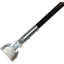 Dust Mop Handle Only, Steel, Vinyl Cover, 1"x60", Black/CE