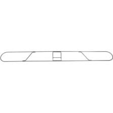 Dust Mop Frame,60" Handle and 48" Mop, 48"x5", Chrome