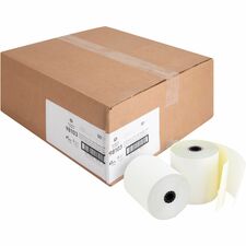 Carbonless Paper Rolls, 2-Ply, 3"x90', 50RL/CT, White