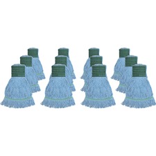 Mopheads, Synthetic Blend, Wide Band, 16oz, 12/CT, Blue