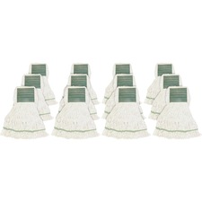 Mopheads, Synthetic Blend, Wide Band, 16oz., 12/CT, White