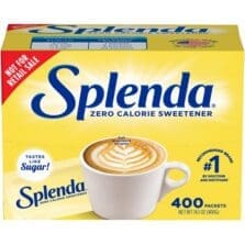 Splenda Sugar Substitute Packets, 1.0g, 400/BX, Yellow