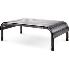 Monitor Stand, Metal, Ergo 3, 10"x18"x6", Pearl/Black