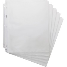 Top-Loading Sheet Protectors, 3-Hole, 200/BX, CL