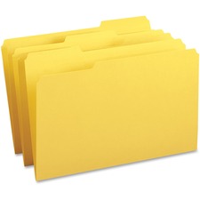 File Folders, 1/3-Cut Tabs, Legal-size, 100/BX, YW