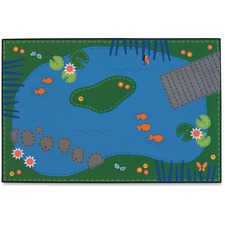 Tranquil Pond Rug, 8'x12', Rectangle, Primary AST