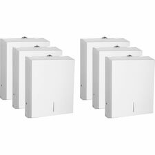 Towel Dispenser, Metal, 13-1/2"x4-1/4"x11", 6/CT, White