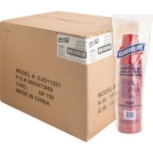 Party Cups, 16oz, 50PK, 20PK/CT, Red