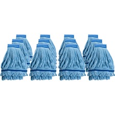Mop Head Refill, Microfiber, Medium, 12/CT