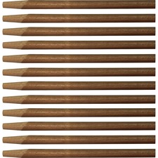 Squeegee Handle, Wood, Tapered, 60" x 1", 12/CT, Natural