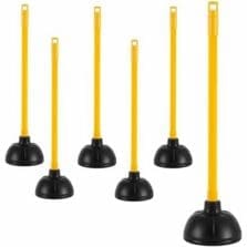 Value Plus Plunger, 23"x5.75", 6/CT, Yellow Handle