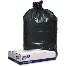 Can Liners, 1.2mil, 55-60 Gal, 38"x58", 100BG/CT, Black