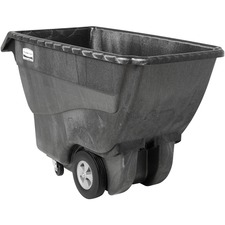 Tilt Truck, 3/4 Cubic Yard, 1000 lb Cap, 30-1/5"x64-1/2"x38", BK
