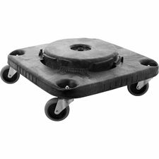 Brute Square Dolly, f/28/40/50 Gal, 17-1/4"x6-1/4", Black