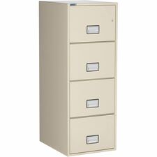 Vertical File, Legal, 4 Drawers, 19.88"x25"x54", Putty