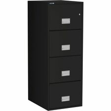 Vertical File, Legal, 4 Drawers, 19.88"x25"x54", BK