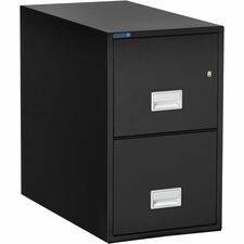 Vertical File, Letter, 2 Drawers, 16.88"x31"x28", BK
