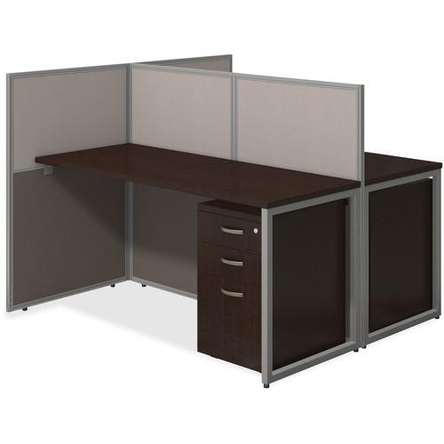 Desks, 2-Person, w/2Pedestals/Panels, 60"x60"x44-7/8", MOCY