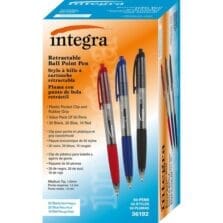 Retractable Ballpoint Pen, 1.0mm, 50/BX, Ast