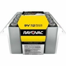 Batteries, Ultra Pro, 9V, Alkaline, 12/PK, 12PK/CT, SR/BK/YW