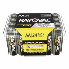 Alkaline Batteries, AA Ultra Pro, 24/PK, 12PK/CT, Black/Red