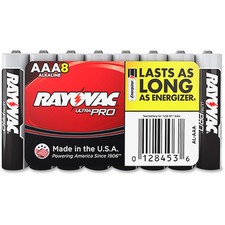 Batteries, Alkaline, AAA, 8/PK, 12PK/CT, BKRD